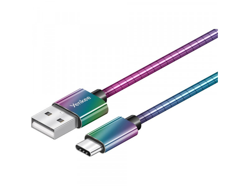 YCU 351 Ocelový USB C kabel / 1m YENKEE