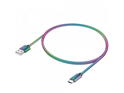 YCU 351 Ocelový USB C kabel / 1m YENKEE