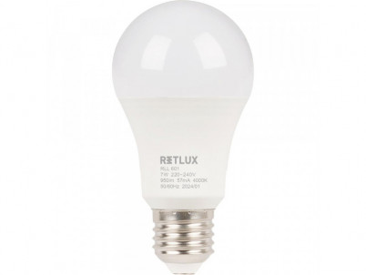 RLL 601 A60 E27 bulb 7W CW D RETLUX