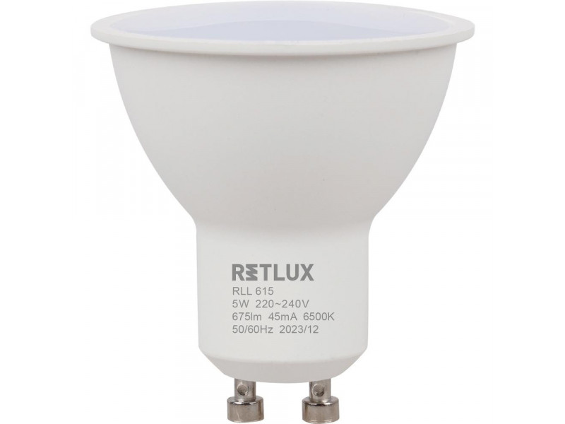 RLL 615 GU10 bulb 5W DL D RETLUX