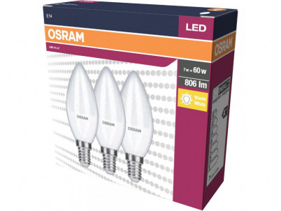 LED Cla. B 60 FR 7 W/2700 K E14 OSRAM