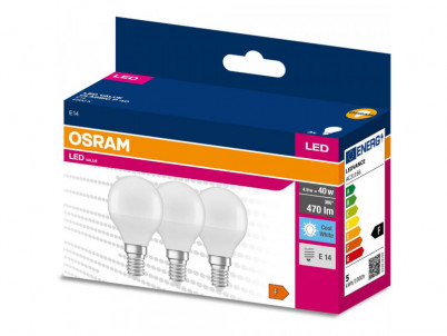 LED Cla. P 40 4.9 W/4000 K E14 OSRAM