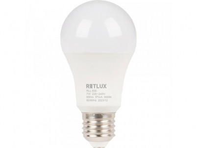 RLL 600 A60 E27 bulb 7W WW D RETLUX