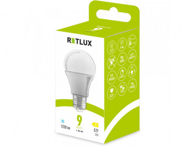 RLL 605 A60 E27 bulb 9W DL D RETLUX