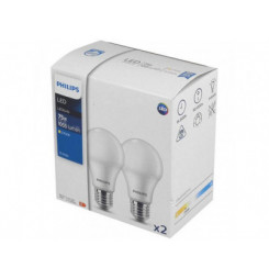 LEDbulb 10-75W A60 E27 WW 2 Pack PHILIPS