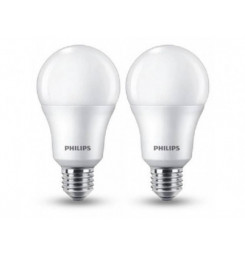 LEDbulb 10-75W A60 E27 WW 2 Pack PHILIPS