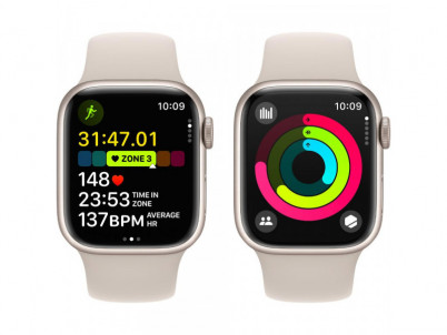 Watch S9 41 Starlight Al SportB SM APPLE