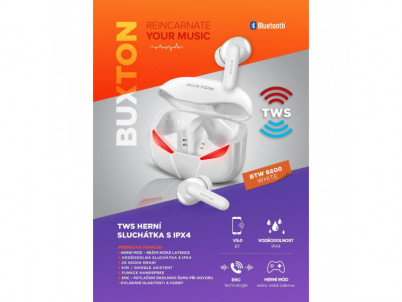 BTW 6600 WHITE TWS EARPHONES BUXTON