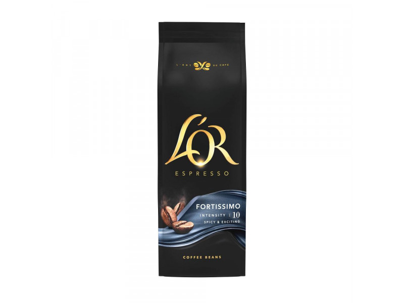 L'OR Espresso Fortissimo káva pražená zrnková 500 g