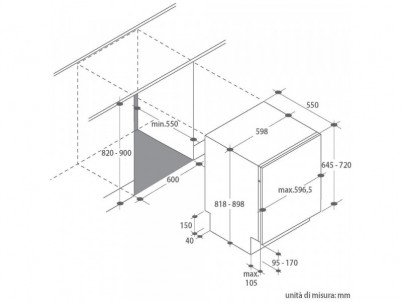 CDIN 2D620PB vst. umývačka 60CM CANDY