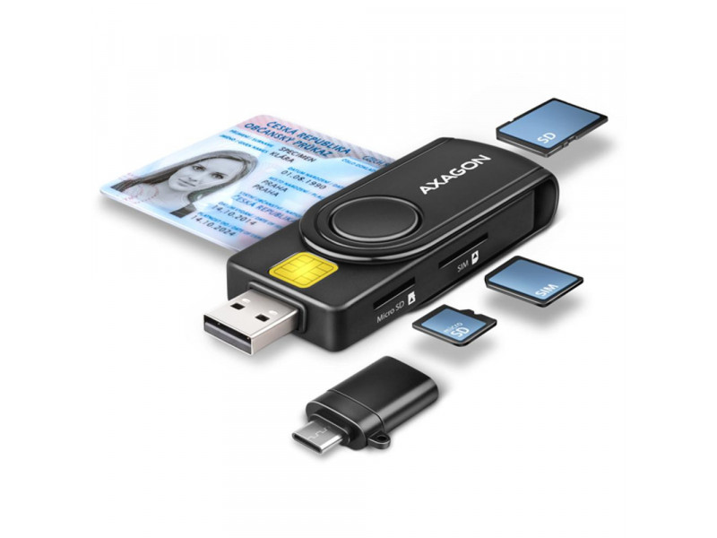 CRE-SMP2A čítačka kariet USB-A + OP