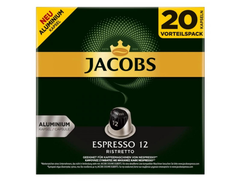 Espresso 12 kapsulová káva 20 ks JACOBS