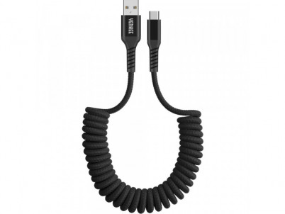 YCU 500 BK špirál. kábel USB A/C YENKEE