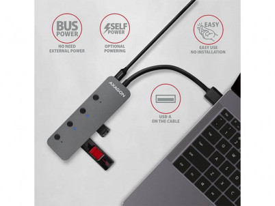 HUE-MSA HUB Switch ALU 4x USB 3.2