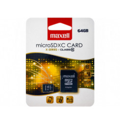 MicroSDXC 64GB CL10 + adpt 854731 MAXELL