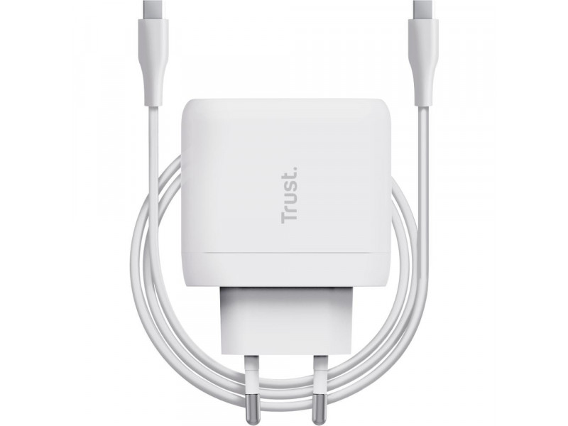 Charger 65W Maxo USB-C 2m white TRUST