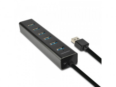 HUE-SA7BP HUB 4x USB 3.0 ALU CHARGING