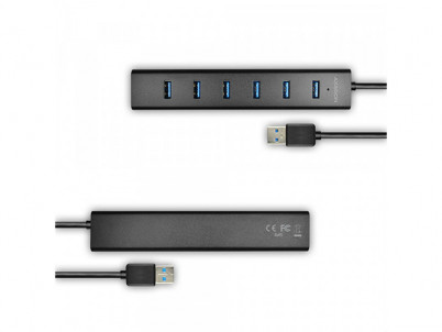 HUE-SA7BP HUB 4x USB 3.0 ALU CHARGING