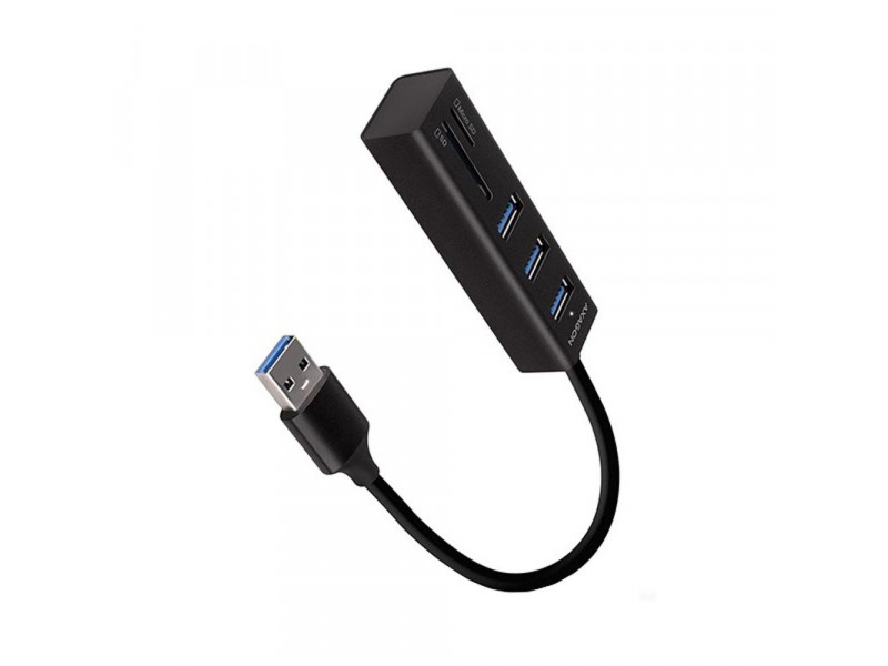 HMA-CR3A HUB 3xUSB-A microSD ALU USB 3.2