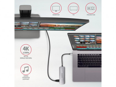 HMC-HCR3A HUB 3xUSB-A HDMI microSD