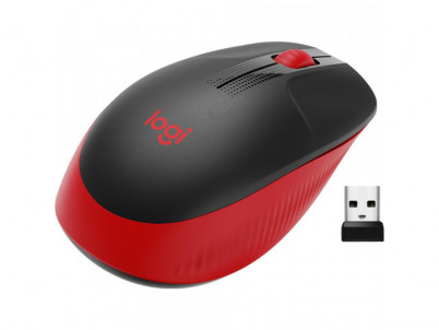 Wireless Mouse M190, Red LOGITECH