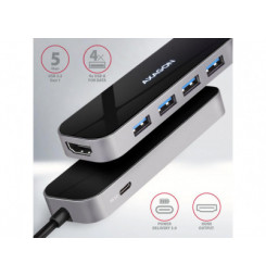 HMC-6H4A HUB 4xUSB-A HDMI 100W