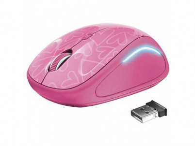 Bezdrôtová myš Yvi USB pink