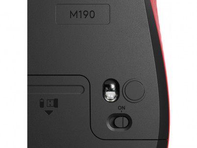 Wireless Mouse M190, Red LOGITECH