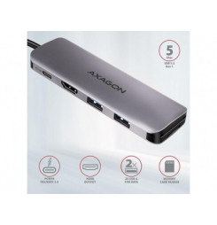 HMC-5 USB HUB 2xUSB-A HDMI microSD 100W