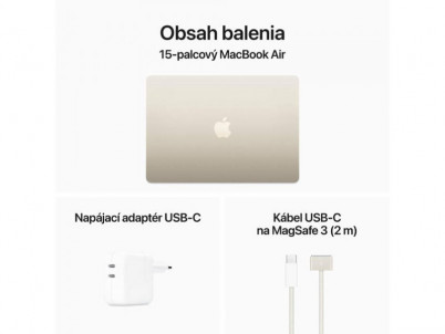 MacBook Air 15 M3 8/256GB Starlight