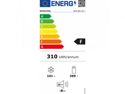 SP40801EU1 chlad. kombi vst. WHIRLPOOL + 5 rokov záruka na kompresor/motor