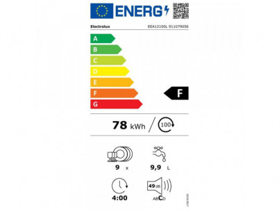 EEA12100L vst. umývačka 45 cm ELECTROLUX + 10 rokov záruka na invertor motor