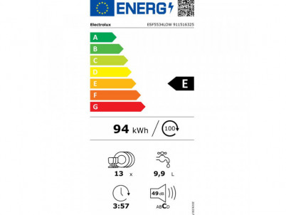 ESF5534LOW umývačka riadu ELECTROLUX