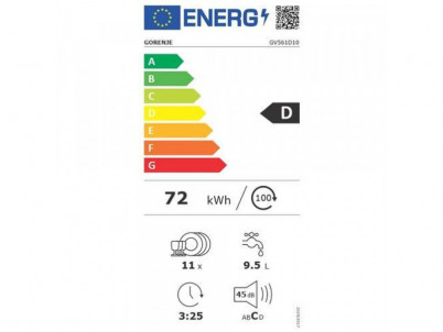 GV561D10 umývačka riadu vst. GORENJE