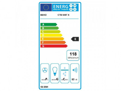 CTB6407X odsávač pár BEKO