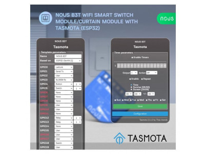 NOUS B3T, Tasmota SMART Switch, prepínač (s mera)