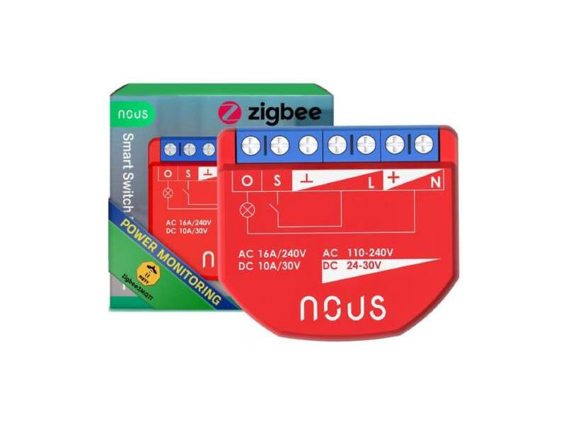 NOUS B2Z, ZigBee SMART Switch, prepínač (s mera)