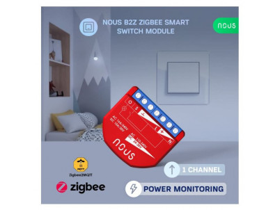 NOUS B2Z, ZigBee SMART Switch, prepínač (s mera)