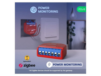 NOUS B2Z, ZigBee SMART Switch, prepínač (s mera)