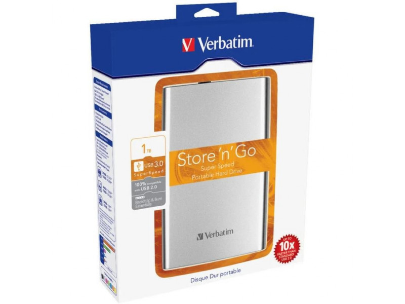 VERBATIM Store 'n' Go USB 3.0, Externý disk, 1TB s