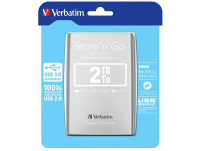 VERBATIM Store 'n' Go USB 3.0, Externý disk, 2TB s