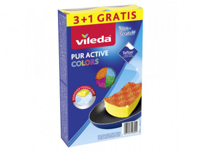 Pur Active Colors špongia 3+1ks VILEDA