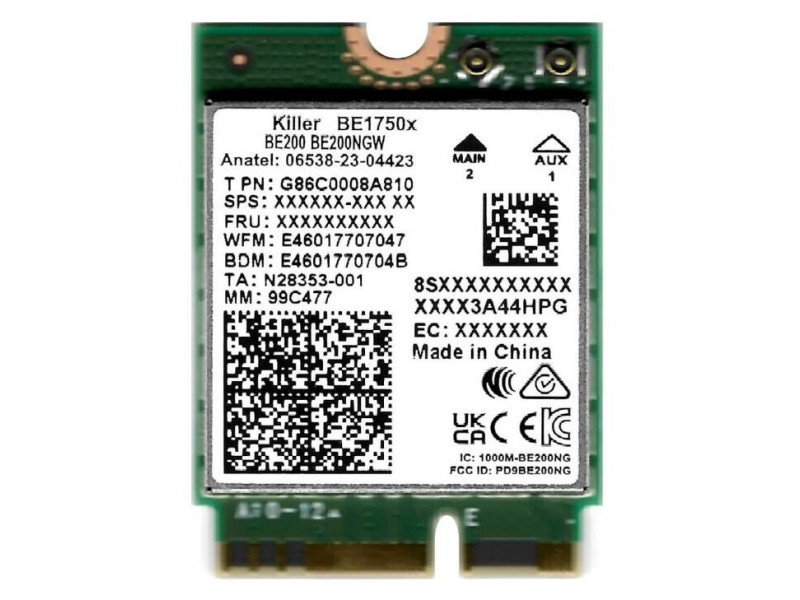 INTEL Killer Wi-Fi 7 BE1750kit M.2 2230 Modul