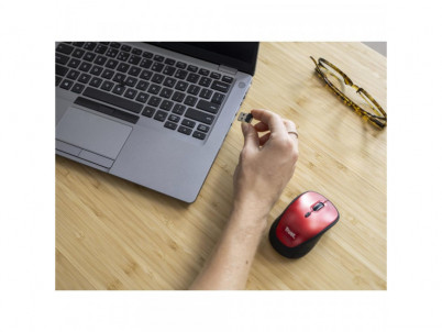 24550 Yvi+ Wireless Mouse Eco Red TRUST