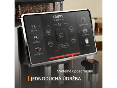 KRUPS Kávovar EA910E10 Sensation alu/blk