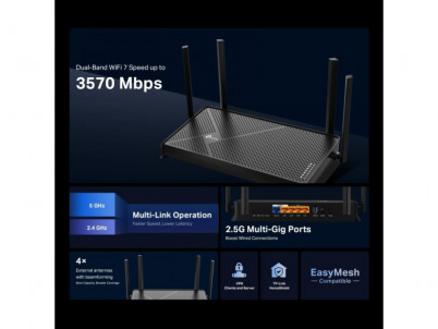 TP-Link Archer BE230 BE3600 Wi-Fi 7 Router