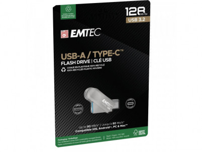 D280 Dual USB3.2 to Type-C 128GB EMTEC