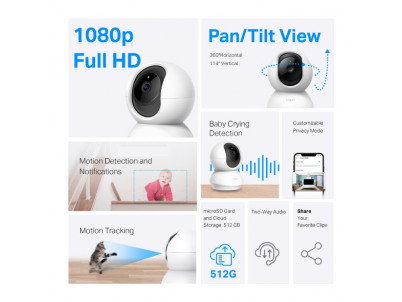 TP-link Tapo C200C, Pan/Tilt Home Security kamera