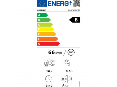 FAST38BWIFI vsta. umývačka riadu GORENJE