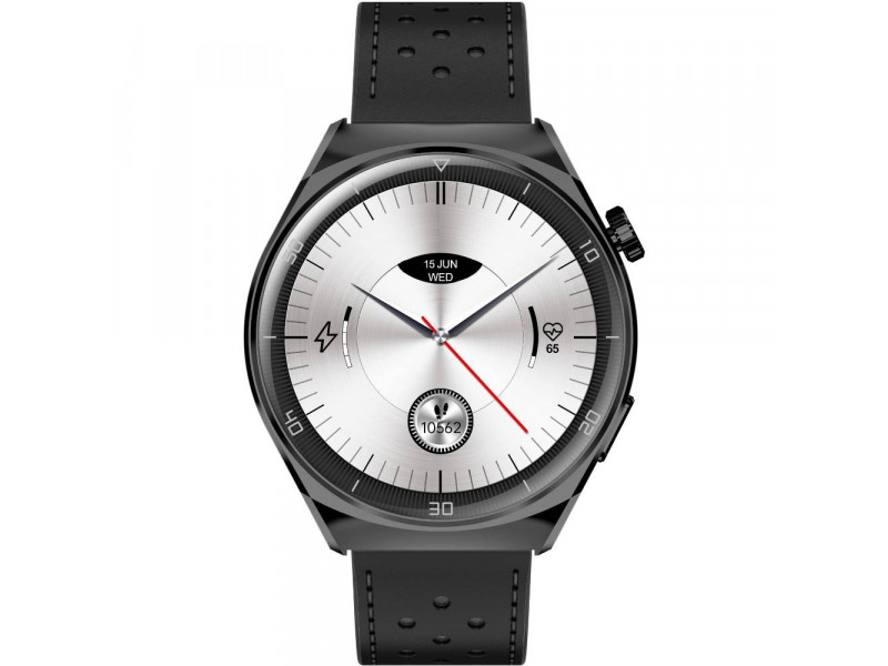 Smartwatch V12 Black leather GARETT